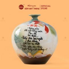 Quả Hút Lộc Men Chảy Vẽ Thư Pháp